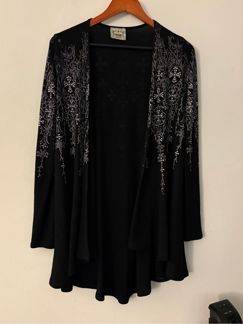 Vocal cardigan gem embellishment small